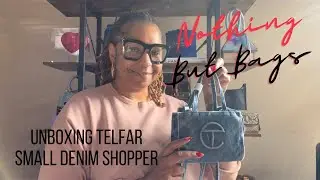 Unboxing The Telfar Small Denim Shopper #telfarbag #handbagunboxing