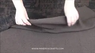 Architectural Print Boiled Wool Fabric
