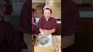 Thrilling mochi making #mochi #shorts #MochiManufacturing