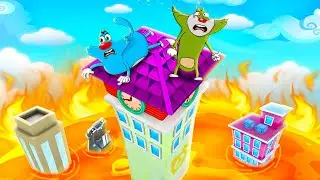 Roblox,But Lava Rising Every Second With Oggy And Jack |