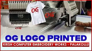 OG Logo Printed Tshirts Available | Computer embroidery Works  ⁨@KrishComputerembroideryworks