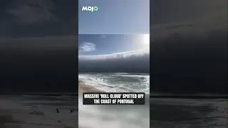A Huge 'Roll Cloud' On A #portugal Beach Captured  On Camera #viralvideo #shorts
