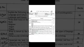 9061 #sociolinguistics #pastpapers #aiou #bsenglish #4th #semester  #studylover #linguistics