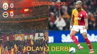 OLAYLI DERBİDE KAZANAN YOK ! GALATASARAY 0-0 FENERBAHÇE STADYUM VLOG !  TRİBÜN VE SAHA OLAYLARI