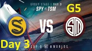SPY vs TSM Game 1 Highlights - 2016 Worlds Group Stage - Day 3