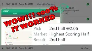 Highest Scoring Half Betting Stragegy that will Blow your mind