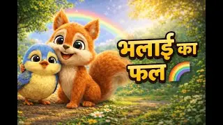 दयालुता की ताकत | गिलहरी और चिड़िया की प्यारी कहानी 🐿️🐦 | Kids Moral Story
