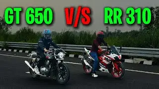 Continental gt 650 vs Apache rr 310 | Drag race
