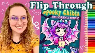 Coloring Book - Flip Through - Spooky Chibis - Alexandra Franzese
