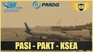 PMDG 737-800 2024 Alaskan OPS! PASI to PAKT to KSEA Sayintentions.ai Multiplayer