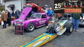 BRUCE LARSON OPEN HOUSE 2023 museum, funny cars, dragsters, car show, race shop!