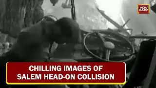 Shocking Head-On Collision In Salem, Drivers, Passengers Flung Into Air As Buses Ram Into Each Other
