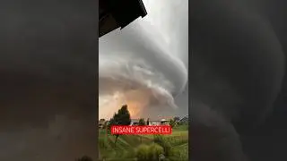 Kansas supercell! This weather is crazy! #weather #storm