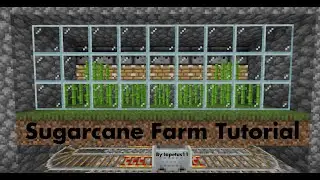 Easy Sugarcane Farm for Bedrock Edition 1.14.3+