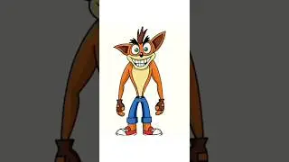Let's Draw a Crash Bandicoot