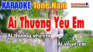 Ai Thương Yêu Em | Karaoke Tone Nam | Nhạc Sống Tùng Bách