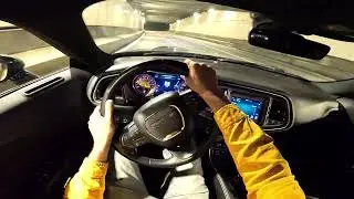 2017 Dodge Challenger SXT 3.7 Turbo AT 309 HP | POV Night Drive | Test Review