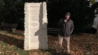 Gedenkstein für Jerg Ratgeb. Künstlergesspräch mit Uli Gsell