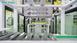 Plastic cup thermoforming machine + Transport stacking device + Counting with Packing inline
