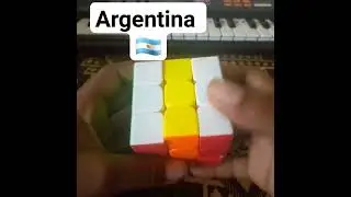How to put Argentina flag🇦🇷 on rubik's cube