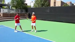 Topspin FH Lessons Lefty 04 1st Move  Keep The Tip Up