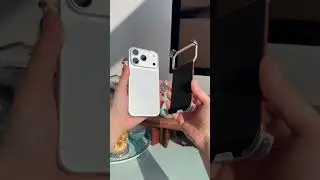 Genuine leather magnetic suction frameless high-end mobile phone case.#iphone17promax #bracket