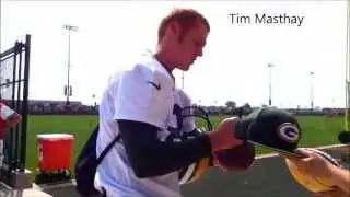 Green Bay Packers Signing Autographs at 2013 Training Camp