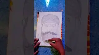 How to draw Guru nanak devji I Aryan Art 🎨 ####youtubeshorts Art video