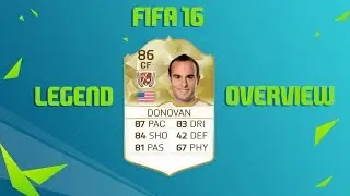 FIFA 16 ULTIMATE TEAM LANDON DONOVAN 86 RATED LEGEND OVERVIEW