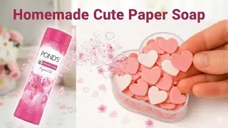 DIY Paper Soap Making at Home | How to Make Paper Soap with Pond's Powder