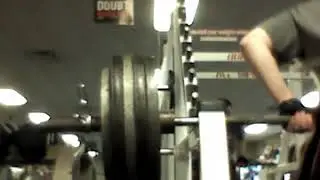 Roughly 475 lbs! 10 one inch rack pulls! At a bodyweight of 203 lbs!