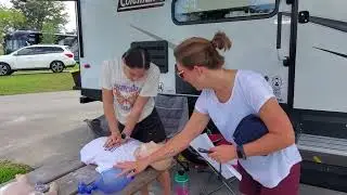 Dena teaching CPR