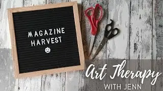 Magazine Harvest for One Magazine Challenge Art Journal Pages