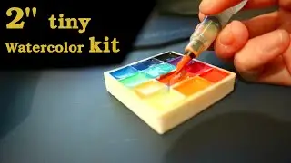 DIY Watercolor Travel Kit | Urban Sketching - holds 12 colors