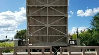 Drawbridge action and prep for Illuminations.
