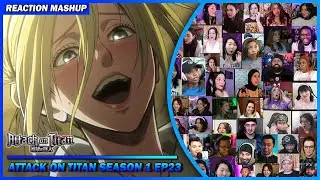 Attack on Titan Season 1 Episode 23 Reaction Mashup | 進撃の巨人 #shingekinokyojin #attackontitan #aot