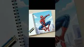 Spider-Man Sketch 🔥 | Epic Marvel Art by Toxicaz 🎨 | #shorts #drawing #spiderman