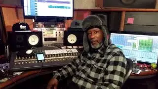 B. O. C. Balance of Concept Music Studios recording session. I recited the poem titled, I surely Wil