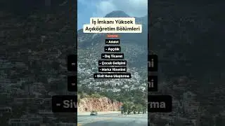 İş İmkanı Y&uuml;ksek A&ccedil;ık&ouml;ğretim B&ouml;l&uuml;mleri / A&Ouml;F B&ouml;l&uuml;mleri
