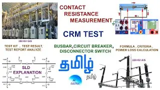CRM TEST, CONTACT RESISTANCE TEST IN TAMIL, CB,BUSBAR,DS, TEST REPORT ANALYZE , ACTUAL TEST PHOTOS