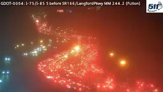 All I-75/85 northbound lanes closed due to police activity