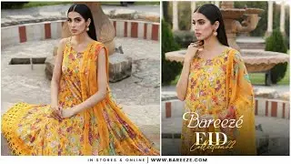 Bareeze Latest Printed & Embroidered Unstitched Lawn Collection 2022 | Bareeze Eid Collection 2022