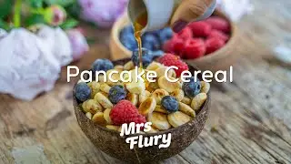 PANCAKE CEREAL - So bereitet ihr Mini Pancakes zu! Gesund & vegan