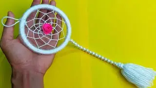 How to Make Mini Dream Catcher || Very Easy Wall Hanging Dream Catcher || Woolen Wall Hanging || DIY