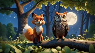 Fuzzy Fox Finds the Moon | Fun Kids Song | Nursery Rhymes and Baby Songs