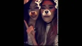 Snapchat with the dog filter.