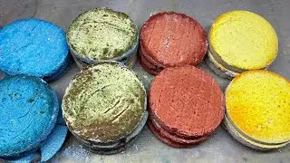 Calm Dyed Gym Chalk ASMR Satisfying Crush #youtube#satisfying#asmr#sleep#subscribe 