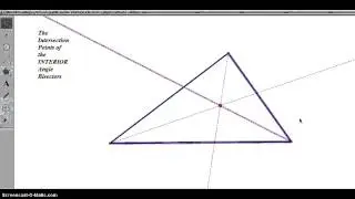 Internal Angle Bisector Intersection (GSP demonstration)