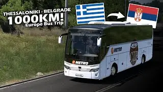 Europe Bus Trip Thessaloniki to Belgrade (Greece to Serbia) | Euro Truck Simulator 2