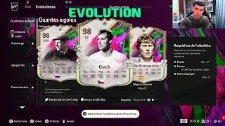Como EVOLUCIONAR a BUTRAGUE&Ntilde;O YASHIN CECH a EVO METAMORFO EA FC 25 GUANTES A GOLES